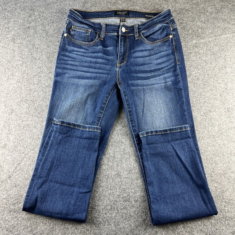 Judy Blue Women's Mid Rise Straight Leg Medium Wash Jeans Size 9/29 JB82356DK